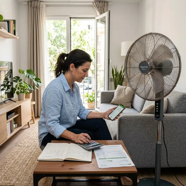 cuanto gasta un ventilador