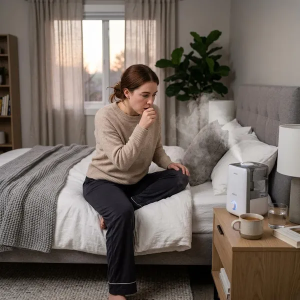 Cuándo puede ayudar un humidificador para la tos